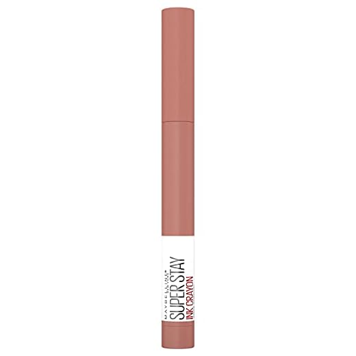 Maybelline New York, Superstay Ink Crayon Pintalabios Mate Cremoso Larga Duración, Fácil aplicación, No reseca, Tono 95 Talk the Talk, 20 g