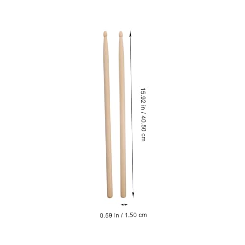 Set de 6 pares de baquetas de arce para principiantes miniatura 2