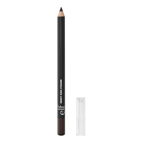 e.l.f. Smoky Kohl Eyeliner, Eye Pencil for Creating Long-Lasting, Bold, High-Pigment Makeup Looks, Vegan & Cruelty-Free, French Roast