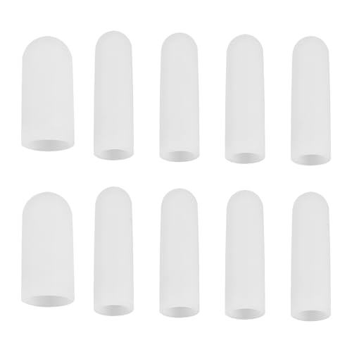 Protector de Dedos, 10 Piezas Silicona para Dedos, 2 Tamaños Protector Dedos Mano para Eczema de Manos, Artritis de Dedos, Agrietamiento de Dedos, Entorno de Trabajo Especial