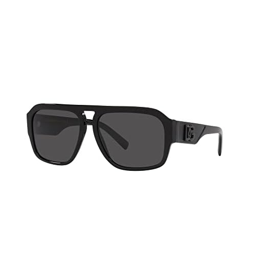Dolce & Gabbana Gafas de Sol DG 4403 Shiny Black/Grey 58/16/140 hombre