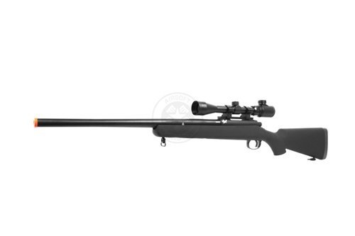 JG BAR-10 Airsoft Metal Bolt Action High-Powered Sniper Rifle w/ 3-9x40 Zoom AOE Illuminated Scope PACKAGE - NEWEST Production Run Model