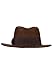 Jazwares INDIANA JONES Adult Hat - One-Size-Fits-All Felt Fedora with Brown Band and Logo Ribbon Standard