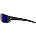 EDGE Reclus ANSI-Rated Safety Glasses - Black Frame/Blue Mirror Tinted Lenses