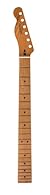 Roasted maple left-handed Telecaster neck "Flat Oval"-shaped profile; 12"-radius maple fingerboard and rolled edges 22 jumbo frets; synthetic bone nut Satin urethane finish with gloss headstock face