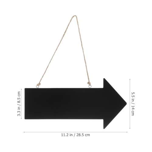 VICASKY 3stücke Kreidetafel Zum Aufhängen Klein Wegweiser Weihnachten Schild Holz Kleine Tafel Memotafel Hängende Signboard Memotafeln Beschriftbar Holzpfeile Hängende Hinweisschild Mini Nachricht