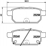 Textar 2525801 Brake Pad Set, disc brake