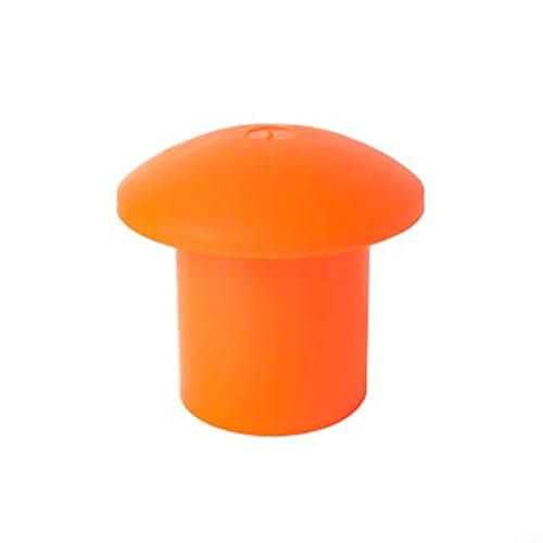 ComfyHarbor Lot de 100 embouts en plastique champignon orange de sécurité pour tiges en acier de 10 à 25 mm, protection de chantier, matériel de...