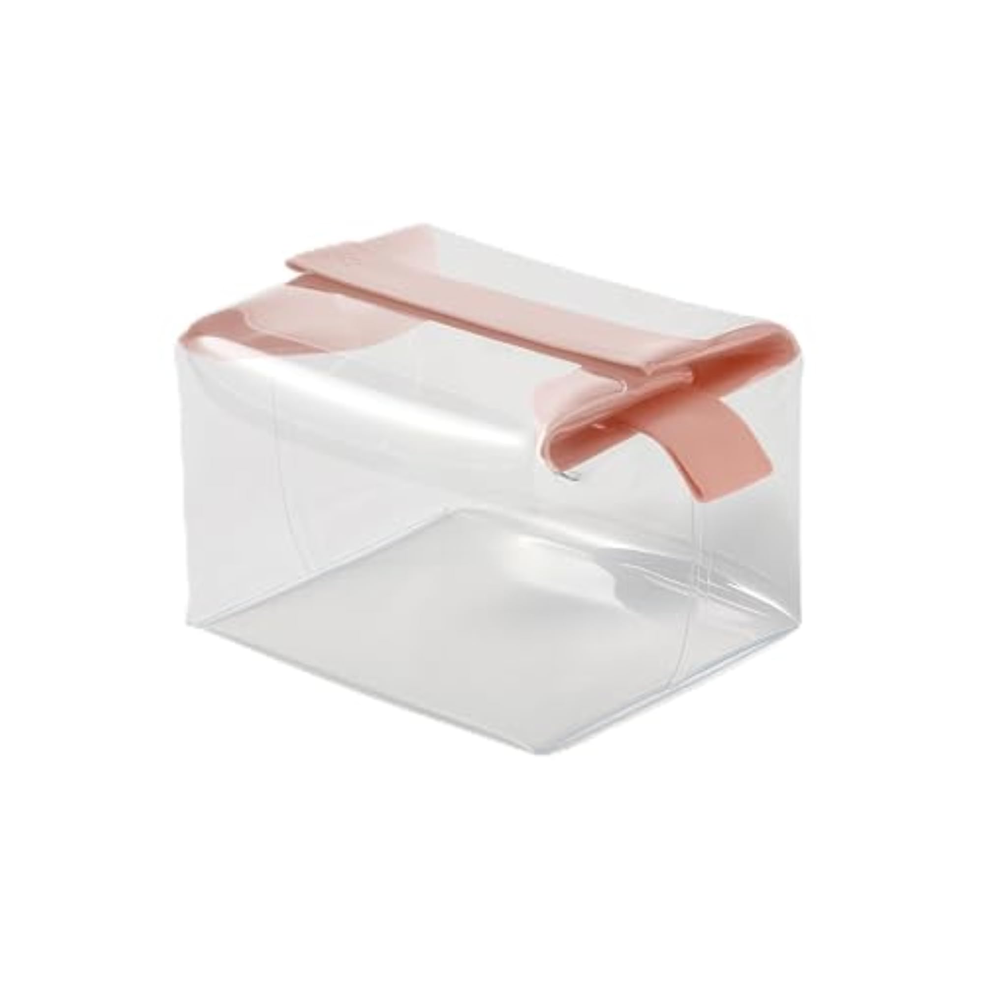 Clear Dopp Kit with Magnetic Closure, Rose
