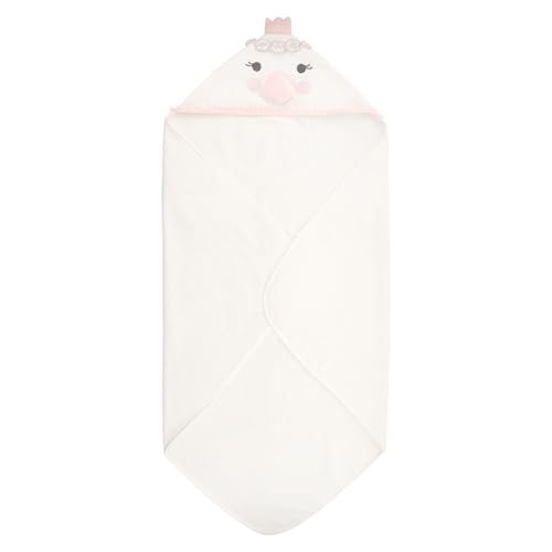 Image of Stephan Baby Hooded Towel - 100% Cotton with Fun Animal Design for Infants and Toddlers, 31 inch Square, Swan