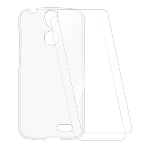 ESACMOT Coque Imprimée + 2 Protections Verre Trempé Compatible avec Vernee Thor, Coque Souple Anti-Choc et Film HD Clair (Blanc)
