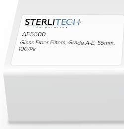 Sterlitech Glass Fiber Filters, Grade A-E, 55mm, 100/Pk, AE5500
