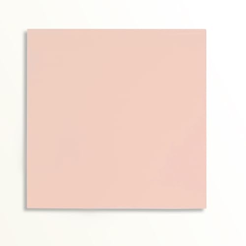Image of 2 Pcs 12x12 Inch 1 /8 in Thickness Baby Pink Pastel Color Plexiglass Panel One Sided Glossy One Sided Frosted Plexiglass for DIY Items