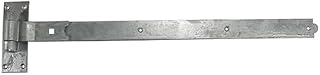 24" 600mm Heavy Duty CRANKED Hook and Band GATE Hinge - HOT Dipped GALVANISED - Includes All Suitable FIXINGS - HBC600G - 1 x Pair - Free Next Working Day DELIVERY