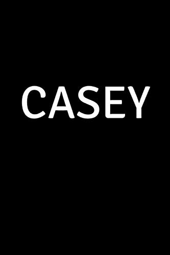 Casey: Personalized Notebook - Simple Gift for Woman/Girlfriend/Boss named Casey Journal Diary (Matte cover, 110 Pages, Blank, Lined 6 x 9 inches) (Names)