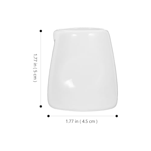 Taza mini de cerámica SOLUSTRE (2 piezas) para servir salsas, café y leche en casa 3