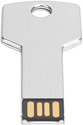ASHATA Key Shape USB Flash Drive, Silver Thumb Drive 8GB-64GB, Memory Stick Expansion Disk, for Computer Use(8GB)
