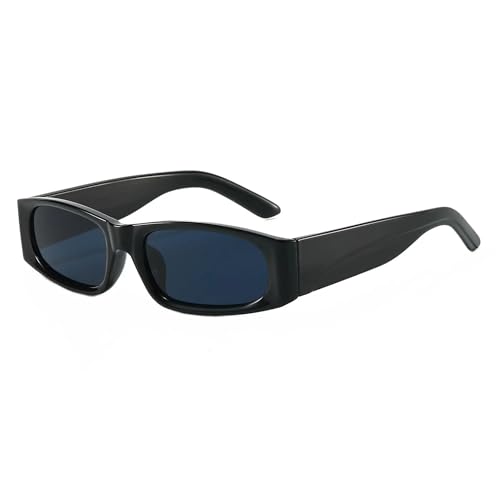 Lunettes de soleil rectangulaires rétro chic avec protection UV400 totale