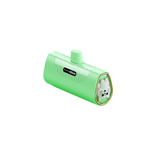 Zanthicia Cargue en Cualquier Lugar Cargador portátil para teléfono móvil en Movimiento batería de Larga duración Banco de energía portátil para Carga teléfono móvil, Verde, Adaptador