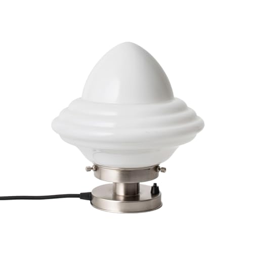 Lampe de table Acorn Medium nickel mat pour illuminer votre bureau ou un coin lecture