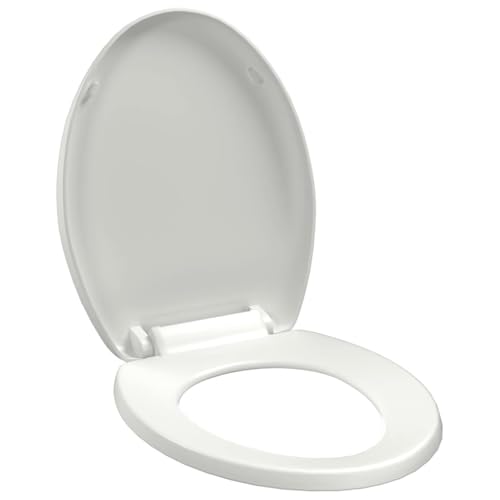 vidaXL Tapa WC Váter Asiento Inodoro Cierre Suave Lento Silencioso Taza Water Universal Cuarto de Baño Plástico Duro Polipropileno Resistente Blanco