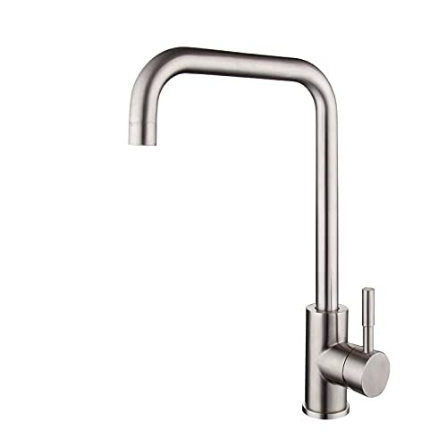 Robinet en acier inoxydable argenté Basinxer au design durable - 3