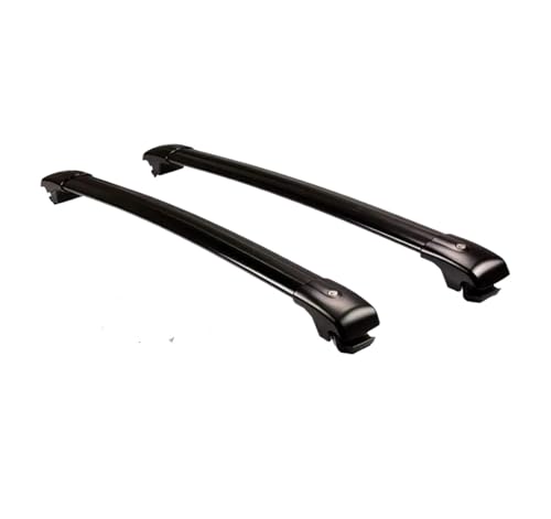 Barres de toit pour Chevy Equinox 2018-2024 en alliage d'aluminium noir verrouillables