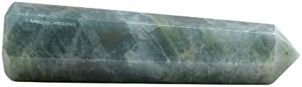 Amazing Gemstone Aquamarine Crystal Towers ~ Natural Healing Crystal Point Obelisk for Reiki Healing and Crystal Grid (2" to 3" Inch) - 2