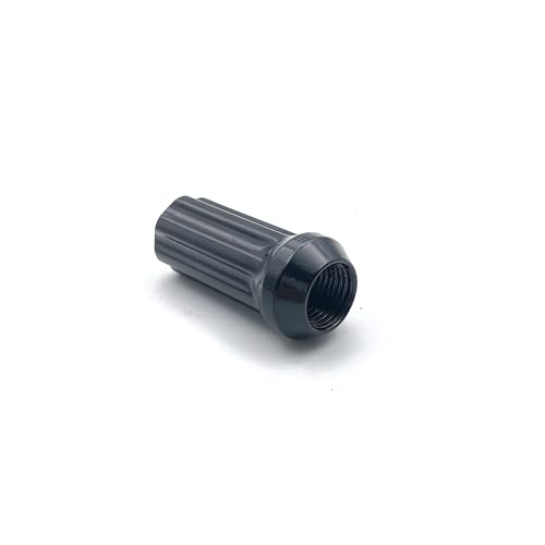 Image of 9 /16-18 Wheel Lug Nuts,32pcs Lug Nut 2 inch Long Spline Drive Cone Seat with 1 Socket Key Compatible with 1994-2011 Dodge Ram 2500 3500 8 Lug Aftermarket Wheels