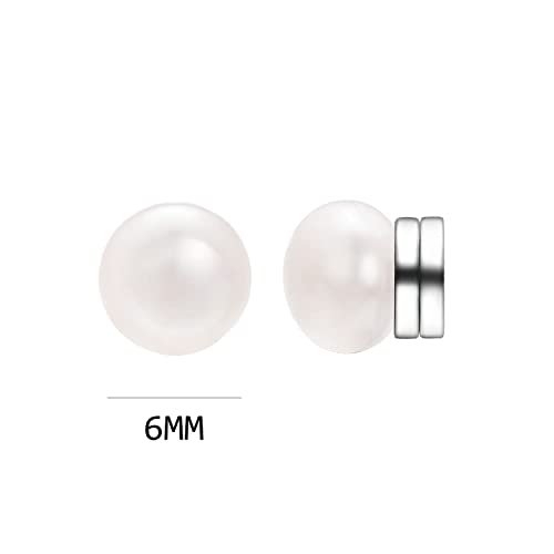 6/8/10/14mm White/Colorful Round Pearl Magnetic Earrings for Women Lightweight Pearl clip-on Earrings Bridal Wedding Jewelry2