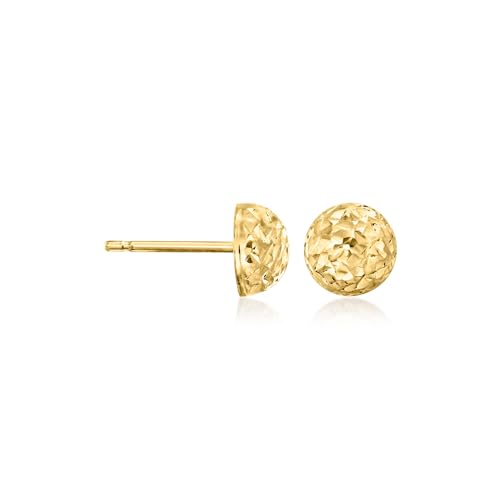 Ross-Simons Italian 18kt Yellow Gold Diamond-Cut Stud Earrings3