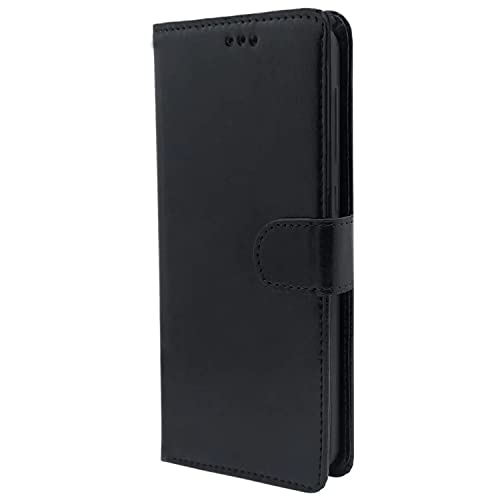 Image of Pikkme Samsung Galaxy A03s Flip Case Leather Finish | Inside TPU with Card Pockets | Wallet Stand and Shock Proof | Magnetic Closing | Complete Protection Flip Cover for Samsung Galaxy A03s (Black)