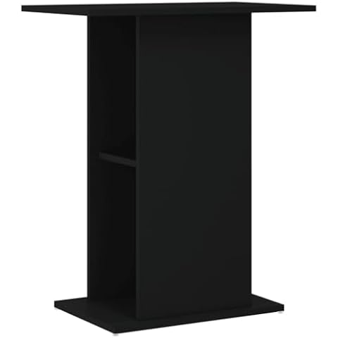 vidaXL Black Engineered Wood Aquarium Stand Cover