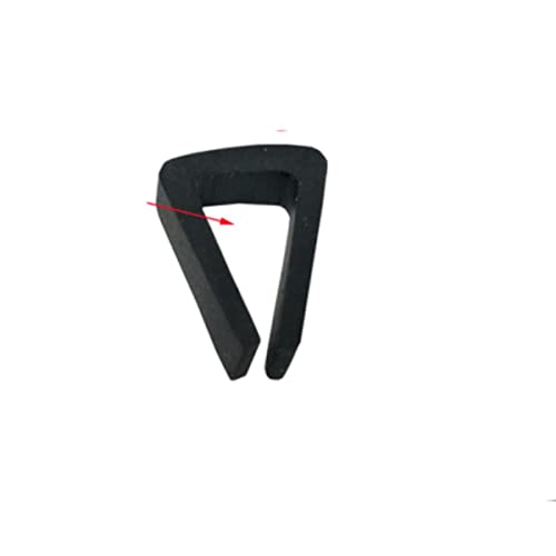 Joint d'étanchéité en caoutchouc de 5m flexible noir 5x11 mm isolation profilé caoutchouc U - 2