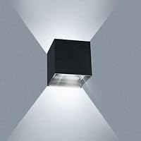 ledmo 20 W applique da parete LED bianco freddo 6000 K 2 applique da parete esterna
