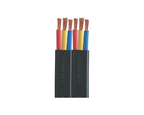 Image of CRI 1.5 sq.mm Copper 3 Core Flat Cable for Submersible Pumps And Heavy 1HP And Above (8-METER)