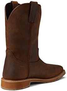 Justin Boots SE3101 Men's Justin Pecan Brown Water Buffalo 11 Buster Pecan Brown Top Steel Toe Work | Image 4