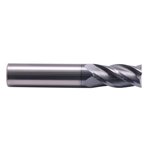 Image of 4 Flute Solid Carbide Square End Mill(1Pc, 5 /8in), AlTiN Coated | 35 Helix, 5 /8 inch Cutting Dia, 5 /8 inch Shank Dia, 1-1 /4 inch LOC, 3-1 /2 inch OAL For Milling Alloy Steel, Hardened Steel, Iron, Copper
