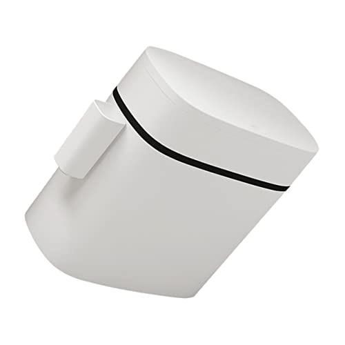 Caneca de Basura VOSAREA de Plástico Blanca Compacta miniatura 1
