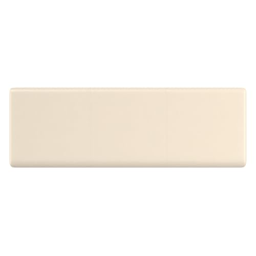 Image of SIMPLIHOME Avalon 54 inch Wide Vegan Leather Storage Ottoman in Satin Cream