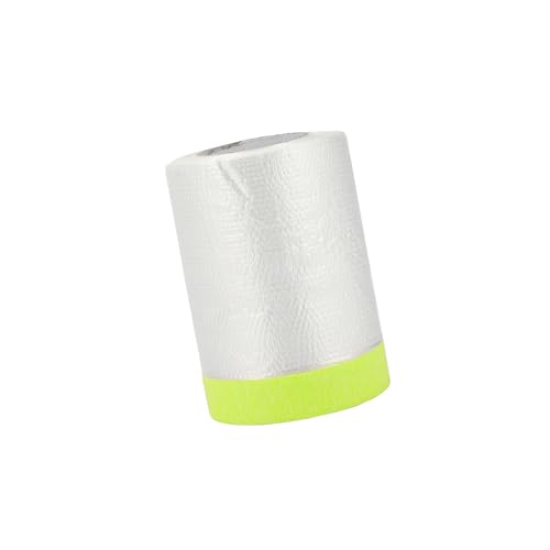 Image of 1 Pcs Universal Pre-Taped Masking Film Plastic Cover PE Film Paper White Green 55x2000cm / 65.62ftx21.65 inch Auto Replacement Parts
