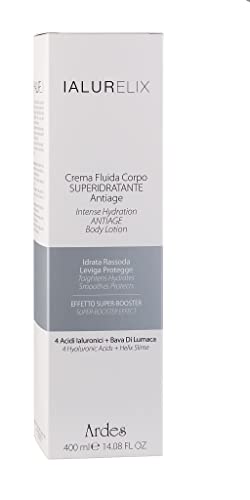 Ialurelix Crema Fluida Corpo Superidratante Antiage 4 acidi ialuronici + bava di lumaca. Formato 400ml