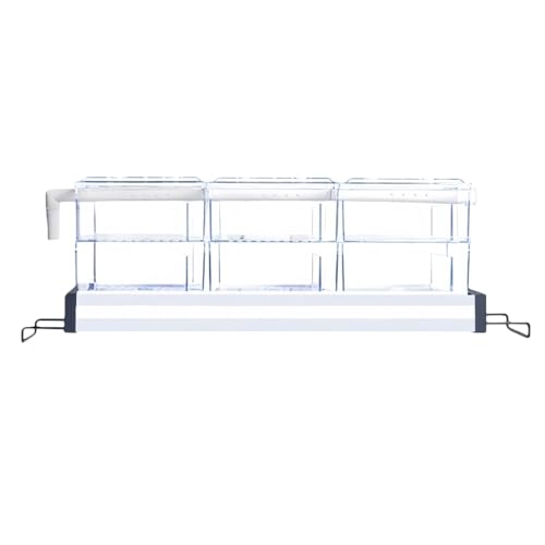 YFFY2層上部トリクルフィルター 、ドライろ過槽 菌の培養効果が良い 強力な耐荷重能力、自己循環生態、観賞魚飼育、金魚飼育、病気の魚の隔離室 ベースに殺菌灯を設置可能 オープンウォーターアクアリウムに最適 、菌の培養効果が良い 強力な耐荷重能力 (2層