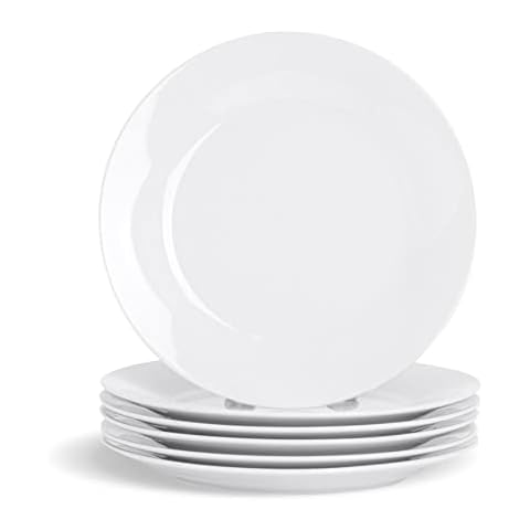 Argon Tableware White Dessert Plates Set Cover