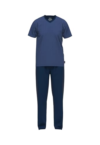 Pyjama homme bleu imprimé chic Ceceba aux finitions soignées