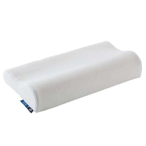 Serta(サータ)【 スイート ピロー W61 HIタイプ】 P-1003 枕 幅 61cm 奥行 31cm 厚さ 10cm ホワイト 波型 ウレタン まくら 低反発 ヌードカバー付き 選べる4サイズ