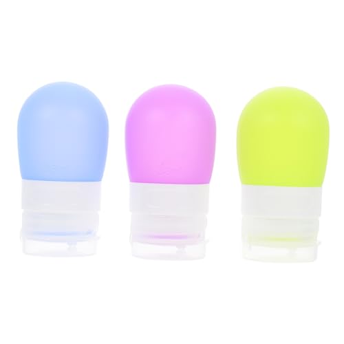 DONFAMDS 3個 シリコン製漏れ防止トラベルボトル 軽量詰替容器 シャンプー化粧水用 携帯便利 出張旅行用 設計