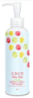 PIKA PIKA Sparkling Fruity Deep Cleansing 190ml -Contains natural fruit extract, AHA & BHA. Helps dissolve dead skin and impurities in clogged pores