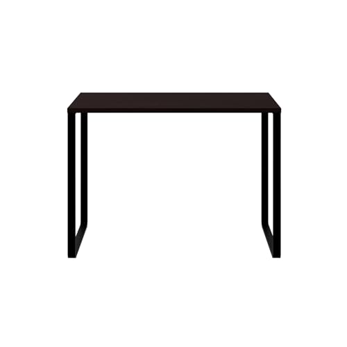 AKKE Stolik Kawowy Stolik do Salonu z Metalowymi Nóżkami Laminowany Blat Wysokość 55 cm Nowoczesny Styl Loftowy 70x50cm Wenge