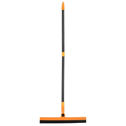 Image of Zureni Floor Squeegee Wiper with Telescopic Handle Angular 180 Rotatable Movement Metal Rod for Home Bathroom Kitchen Wiping & Cleaning (Random Color, Zize- 110.5X 40x 4cm)